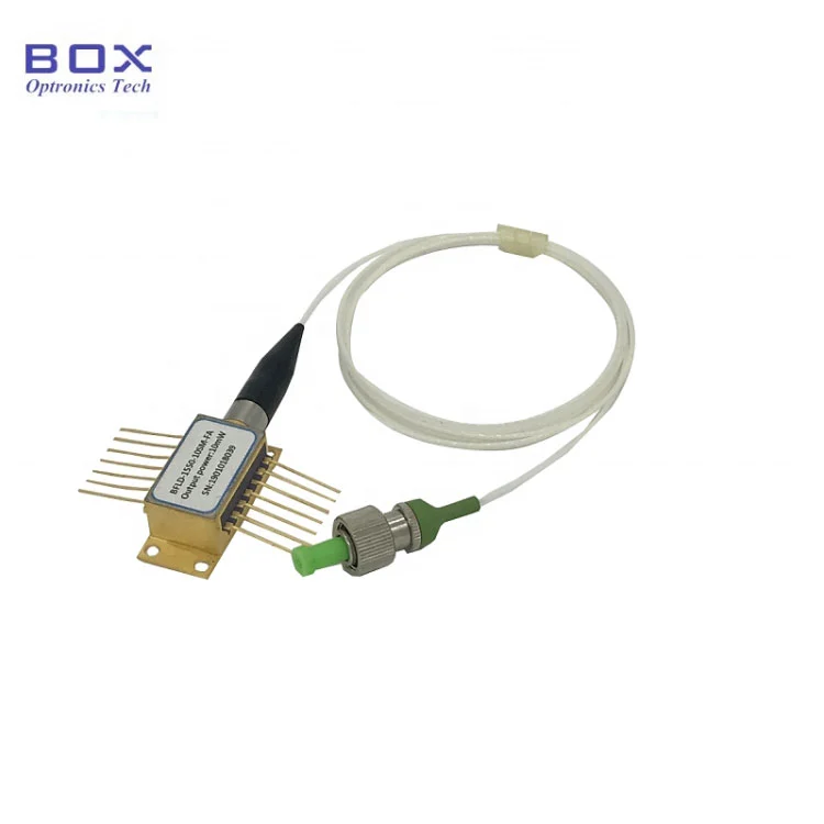 1550 nm 100mw 100 kHz Ligne étroite DIODE laser DFB BTF avec fibre SM / PM