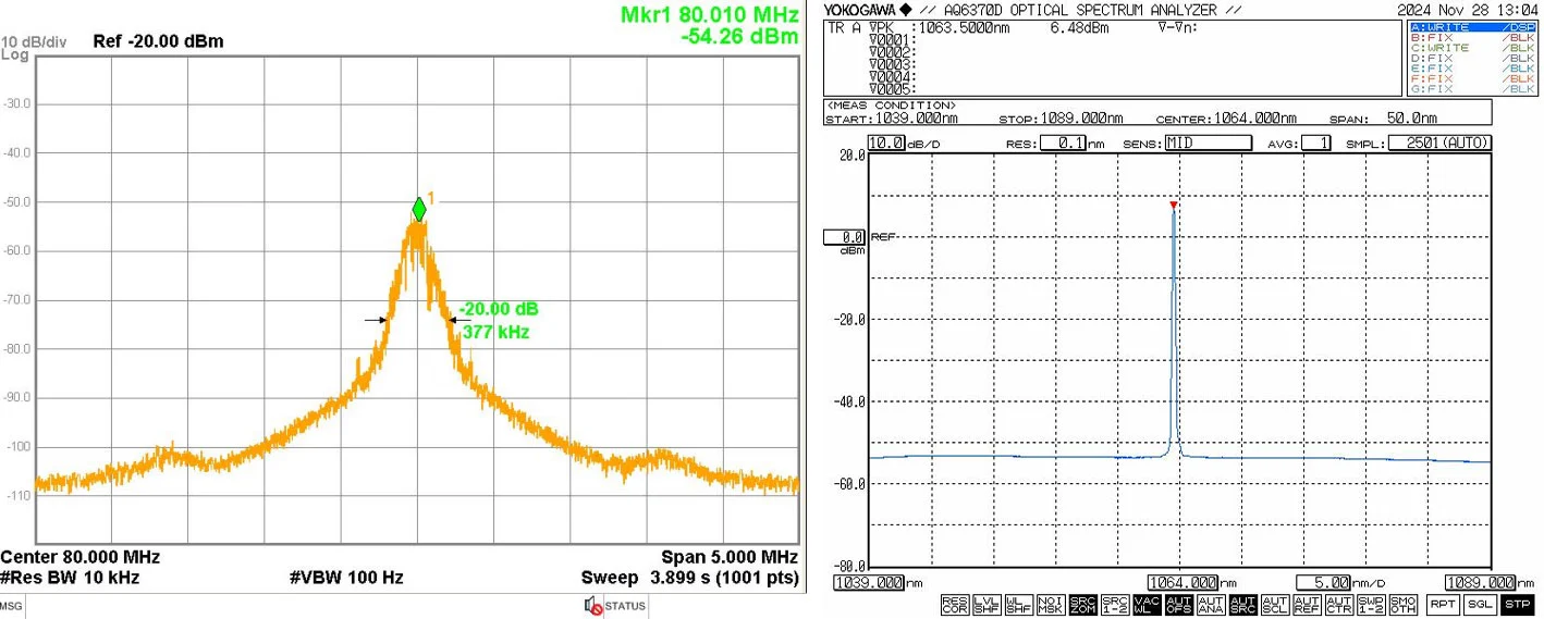 1064nm Ultra Narrow Linewidth Khz Cw Fiber Laser For Acousticsensing
